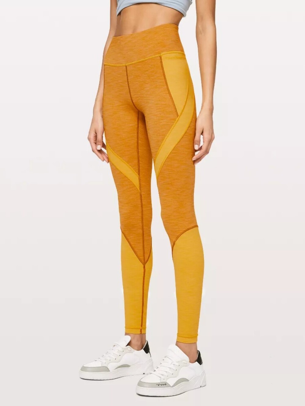 Lululemon Early Extension High-Rise Tight *28" Fools Gold / Honey Lemon 4